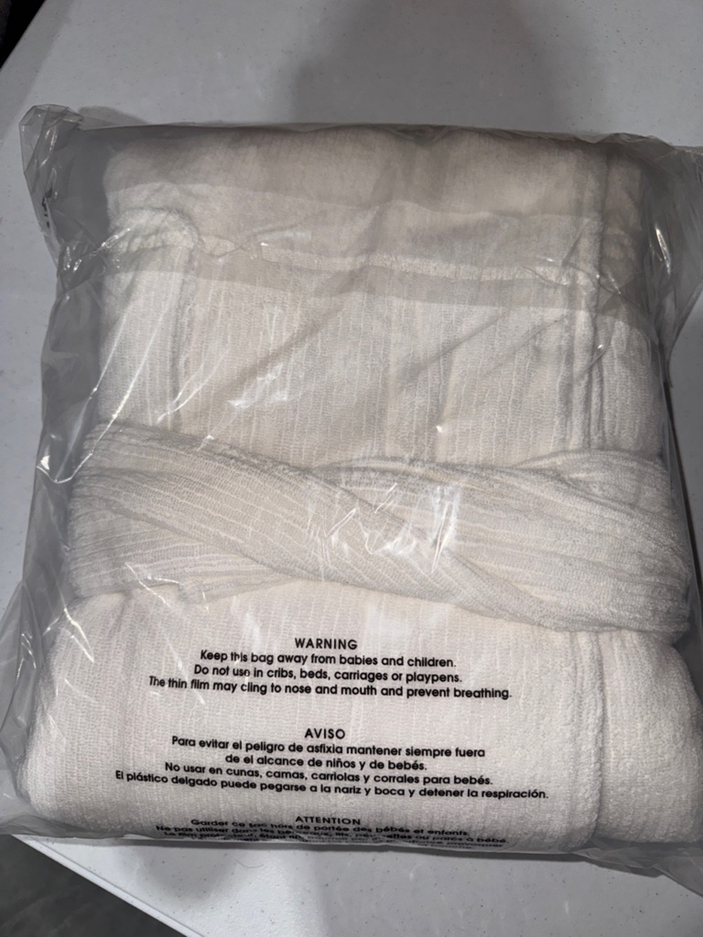 Cozy Earth Ribbed Terry Bath Robe - Picture 4 of 4